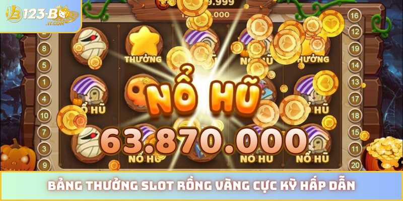 Bảng thưởng slot Rồng Vàng cực kỳ hấp dẫn