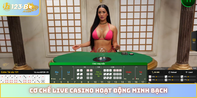 Cơ chế live casino hoạt động minh bạch