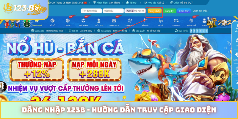 Đăng nhập 123B