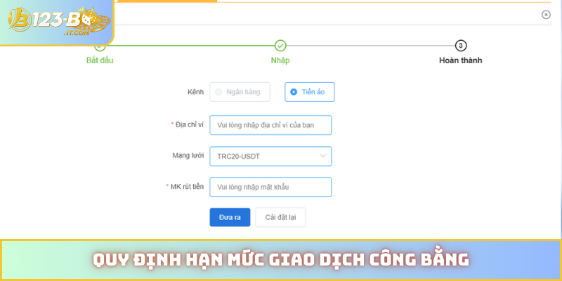 Quy định hạn mức giao dịch công bằng